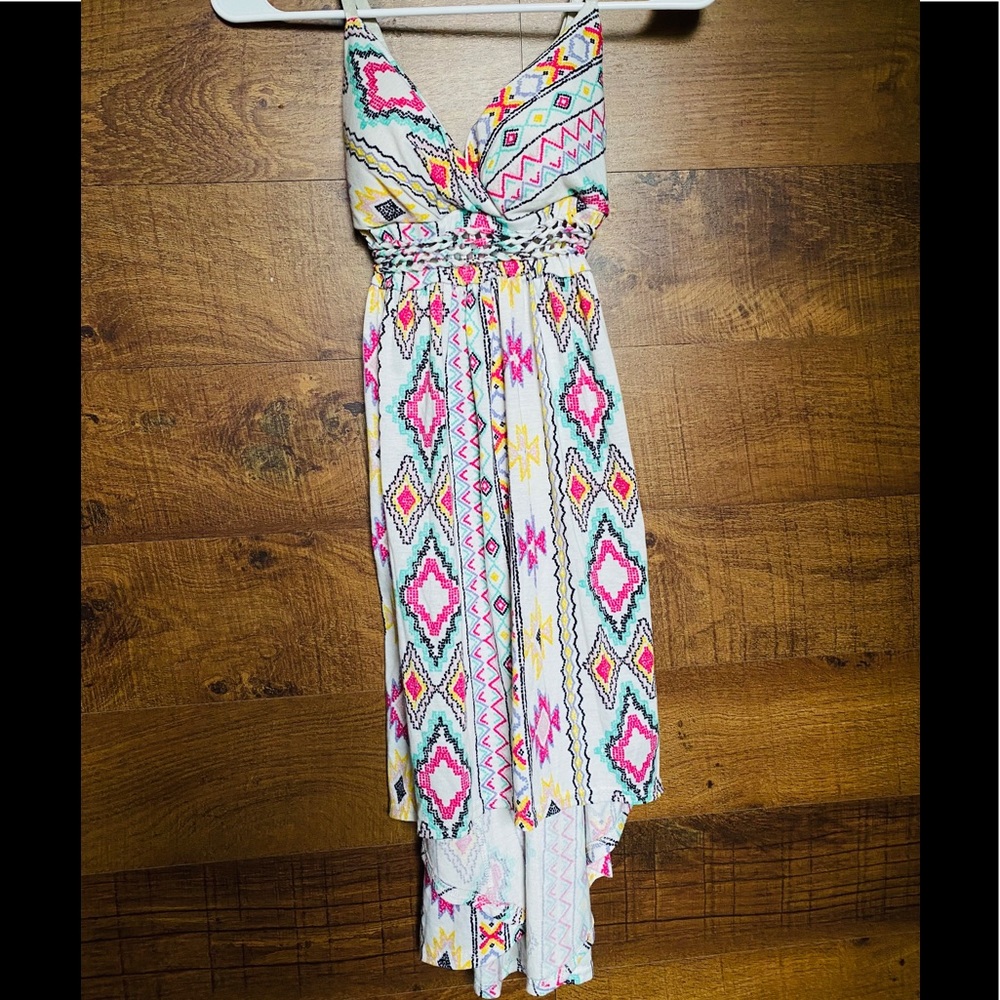 Cute Summer High-Low Dress with Tie